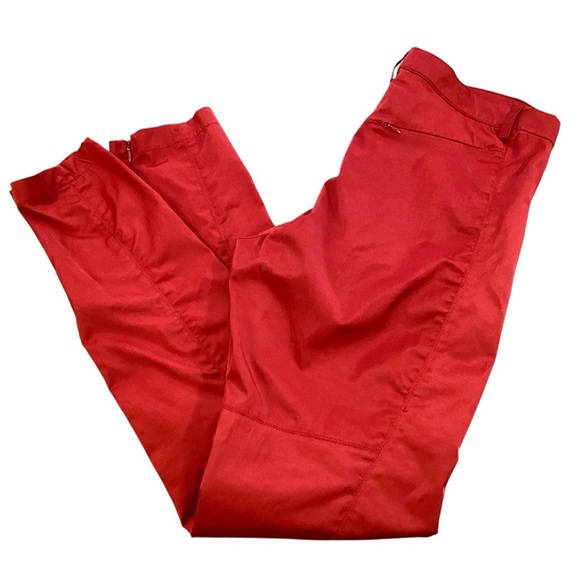 GUESS Jeans Red Chino Pants Y34A0148 Slim Fit Size 31 Y2K Shiny Stretchy Sexy - Picture 14 of 14